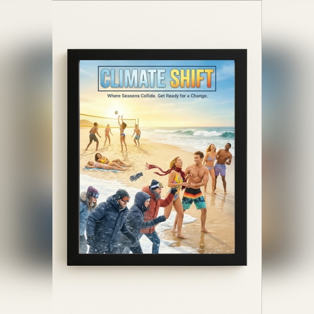 Framed 8x10 Climate Shift A.I. Art Print